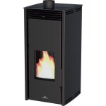 Pole  granules sans lectricit convection naturelle - bronpi free 6 kw noir - sans socle en bois