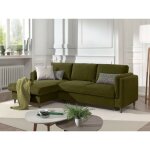 Lisa design - brooke - canap� d'angle gauche - convertible avec coffre - 4 places - en velours