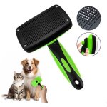 Brosse pour animaux - qianruida - autonettoyante - ergonomique - �limination du sous - poil