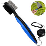 Brosse de club de golf et nettoyeur de rainure de club mousqueton en aluminium pour tyrolienne r�tractable, ...