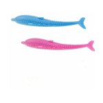 Brosse  dents pour chat, jouet de nettoyage des dents en forme de poisson chat, jouet pour chat  l'herbe ...