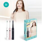 Brosse  dents lectrique sonique avec batterie rechargeable usb et 3 ttes tx - 9528