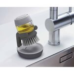 Brosse distributrice de savon joseph joseph palm scrub, brosse  vaisselle, support de rangement, design ...