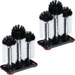 Brosse lave - verre, lot de 2, avec ventouse, gastronomie, f�tes & bar, goupillon, hlp: 22 x 18, 5 x ...