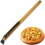 Brosse metallique et racloir pour four a pizza : brosse de nettoyage pour pierre a pizza et grille barbecue ... Brosse metallique et racloir pour four a pizza : brosse de nettoyage pour pierre a pizza et grille barbecue ...