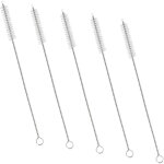 Brosse de nettoyage bouteille - lot de 5x goupillon fin en nylon pour contenants �troits et petits recoins ...