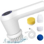 Brosse de nettoyage �lectrique, handheld spin scrubbe, �purateur �lectrique avec 4 t�tes de brosse, kit ...