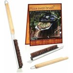Brosse de nettoyage pour four pizza, brosse de nettoyage pour pierre pizza, poils en fibre de palmier ...