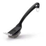Brosse de nettoyage avec poils inox + grattoir