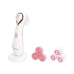 Brosse nettoyante visage '2 têtes' 17cm blanc Brosse nettoyante visage '2 têtes' 17cm blanc