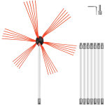 Brosse nettoyeur de cheminee 8m, kit de ramonage de cheminee en nylon 8tiges flexibles 1m de ramoneur ... Brosse nettoyeur de cheminee 8m, kit de ramonage de cheminee en nylon 8tiges flexibles 1m de ramoneur ...