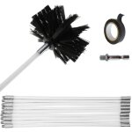 Brosse de ramonage, 12 brosses de nettoyage pour paroi interne de conduits de chemin�e, pour conduits ...