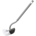Brosse de rechange brosses � wc, brosse de toilette en plastique � long manche avec poils multifonctionnels ...