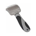 Brosse de toilettage 'manche ergonomique' 19cm gris Brosse de toilettage 'manche ergonomique' 19cm gris