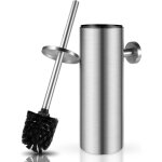 Brosse toilette acier inoxydable 304, brosse wc et support, avec couvercle anti - claboussures ferm, ...