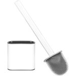 Brosse de toilette en silicone, brosse wc avec support  schage rapide, brosse de toilettes dtachable ...