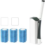 Brosse wc kit de nettoyage pour toilettes avec t�tes de recharge jetables 24 pi�ces