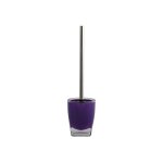 Brosse wc avec support acrylique & inox tahiti violet msv