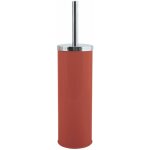 Brosse wc avec support inox & acier terracotta msv
