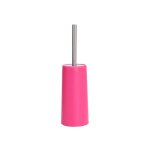 Brosse wc avec support pp & inox rose fuschia msv