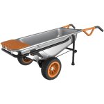 Brouette 8 en 1 aerocart wg050 (jusqu'� 136kg, brouette, diable, chariot, chariot prolong�, support de ...