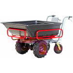 Brouette électrique 4 roues à châssis tubulaire extensible et amovible + benne plastique 300l 300kg - ... Brouette électrique 4 roues à châssis tubulaire extensible et amovible + benne plastique 300l 300kg - ...