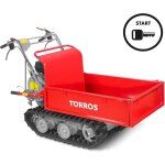 Brouette  moteur thermique  chenilles benne plateau basculante manuelle  ridelles 300kg 6, 5ch 3 + ...