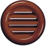 Brown ronde porte de menuiserie porte d'a�ration grille de bois mobilier 40mm