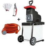 Scheppach - broyeur jardin electrique 2, 8kw 45mm gs60 + extension cble 20 mt