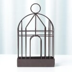 Br�le - encens r�tro, cage � oiseaux suspendue portable, d�coration de jardin ext�rieur, bar de cour ...