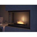 Sololed - brûleur au bioéthanol avec insert de plan de travail en acier inoxydable noir mat 40cm Sololed - brûleur au bioéthanol avec insert de plan de travail en acier inoxydable noir mat 40cm