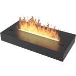 Sololed - brleur au biothanol avec insert de plan de travail en inox noir mat 60cm