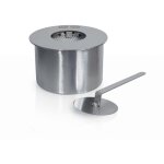 Br�leur rond pour chemin�e au bio�thanol biochemin�e en acier inoxydable 1, 5 lt d. 17 cm