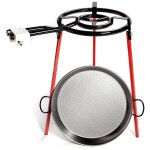 Brûleur tubulaire pour paella vaello campo + poêle à paella 46 cm 12 portions - talla Brûleur tubulaire pour paella vaello campo + poêle à paella 46 cm 12 portions - talla
