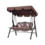 (brun, xl)bâche d'ombrage pour balcon, housses pour balancelle jardin extérieur, auvents imperméables ... (brun, xl)bâche d'ombrage pour balcon, housses pour balancelle jardin extérieur, auvents imperméables ...