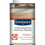 Huile protectrice pour plan de travail en bois huil� 500ml starwax