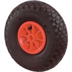 Bs rollen - bs roulettes roue gonflable sur jante plastique palier lisse 260 mm 100 kg - d10. 261