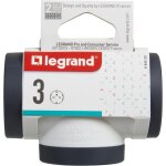 Bloc multiprise legrand 694520 / 3 prises de courant / blanc / noir