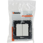 Bticino - double poussoir alt�ge 6a - finition neige