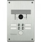 Bticino linea 300 - platine de rue - 1 � 4 boutons poussoir - 2 fils - aluminium