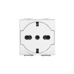 Lumineux de vie presa standard plat 2 p�les + terre 16a couleur blanc n4140 / 16f