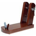 Porte - jambon de rioja en bois de noyer laqué sans couteau 8921 Porte - jambon de rioja en bois de noyer laqué sans couteau 8921