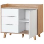 Topkit - buffet avec 1 porte et 3 tiroirs 2174| buffet buffet | buffet de salle  manger | chne blanc ...