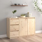 Buffet 111x34x75 cm bois massif de pin vidaxl