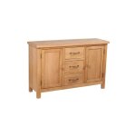 Buffet 2 portes 3 tiroirs ch�ne massif clair candice