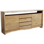 Buffet 210x45 acacia laqu bois naturel pure acacia 701