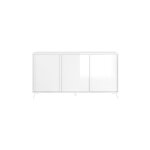 Meublorama - buffet 3 portes collection sky. coloris blanc laqué brillant Meublorama - buffet 3 portes collection sky. coloris blanc laqué brillant