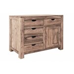 Buffet 90x42 palissandre huil� gris taupe nature grey 88