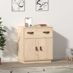 Buffet - armoire de rangement enfilade 65, 5x40x75 cm bois massif de pin bv537377 bonnevie Buffet - armoire de rangement enfilade 65, 5x40x75 cm bois massif de pin bv537377 bonnevie
