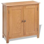 Helloshop26 - buffet bahut armoire console meuble de rangement 75 cm bois de chne massif